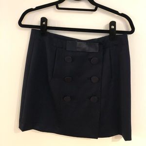 J.Crew Navy Wool Skirt